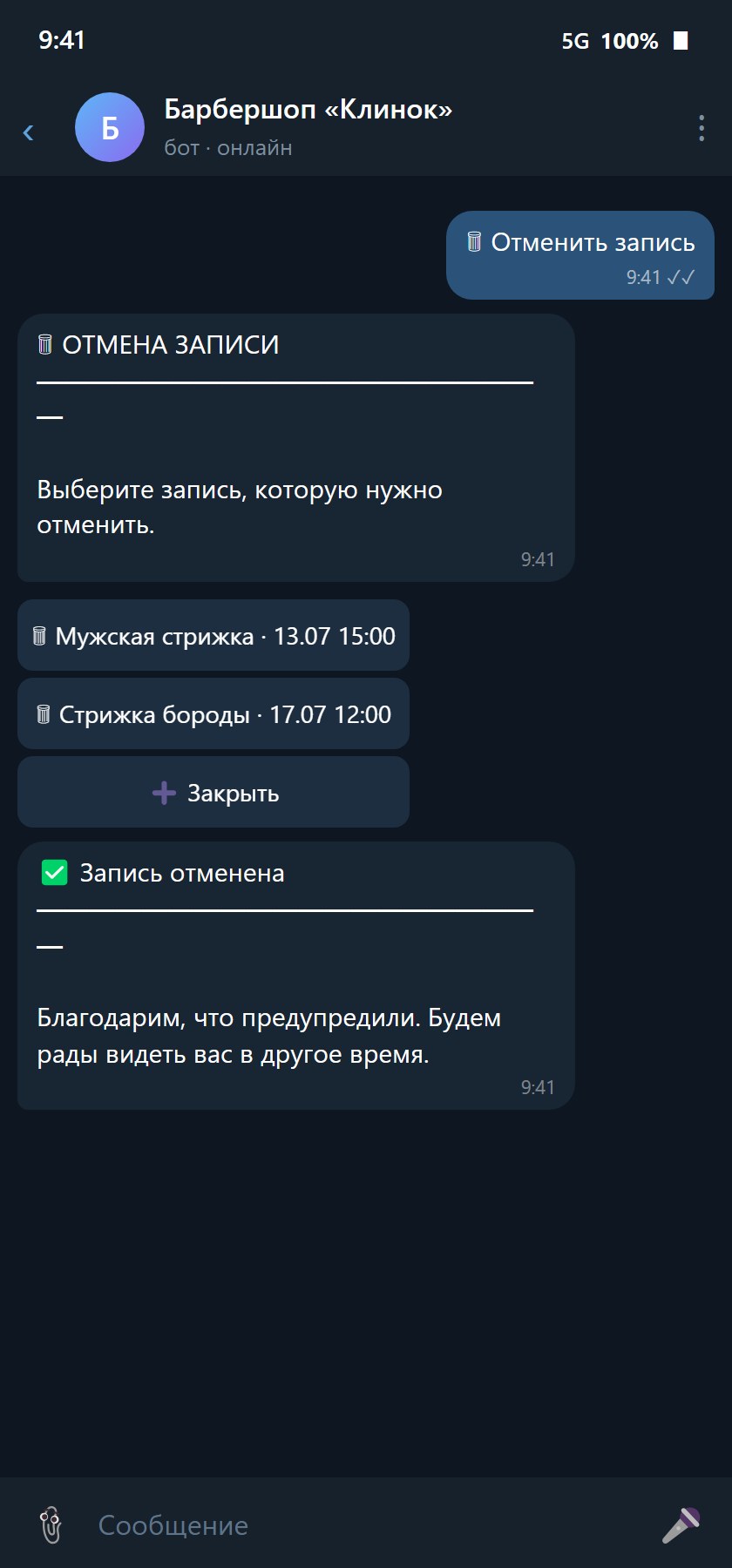 Barbershop Booking Bot — an FSM Appointment Flow — 5
