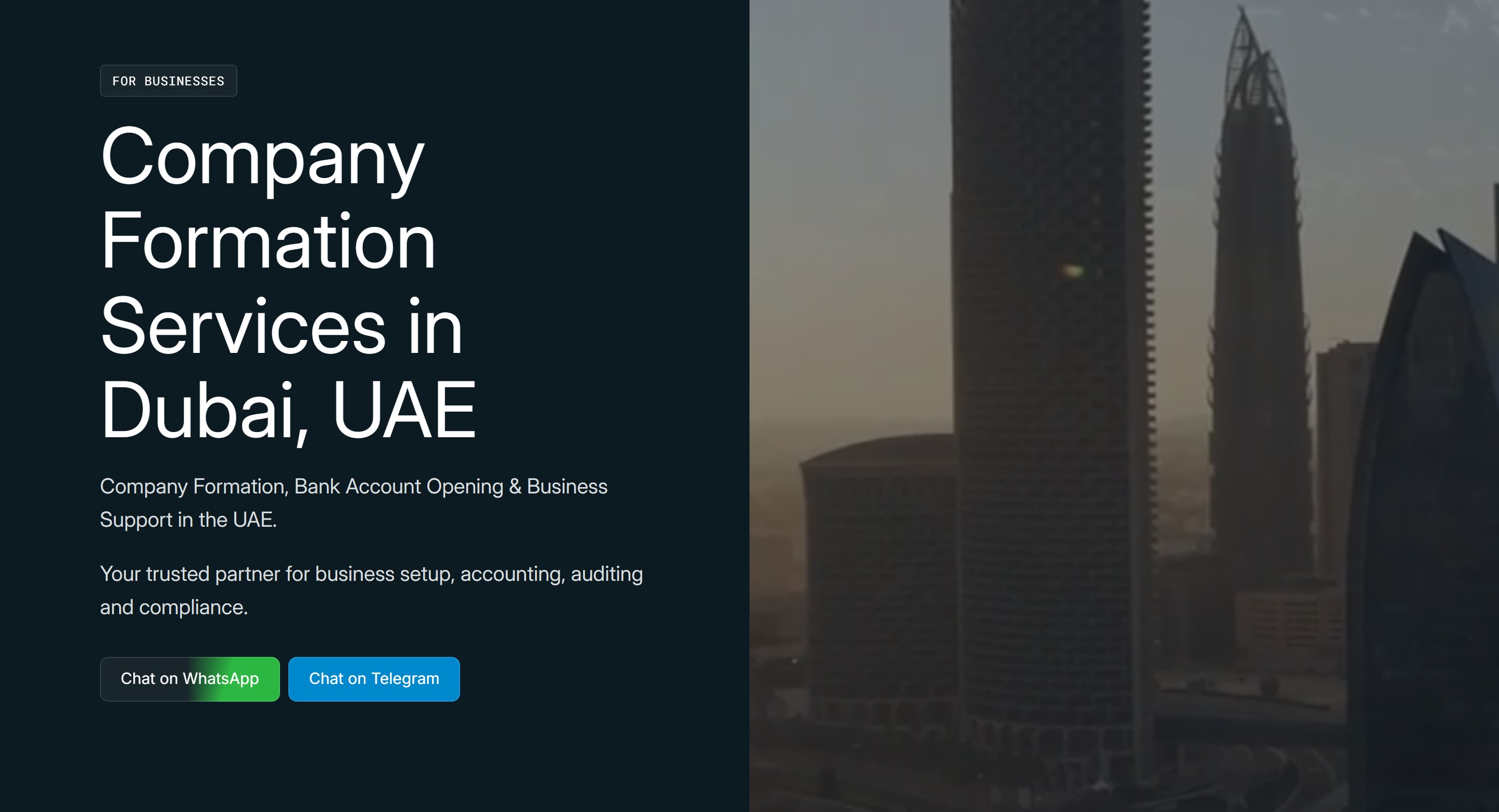 Global Bridge — Company Formation Site (UAE) — 1