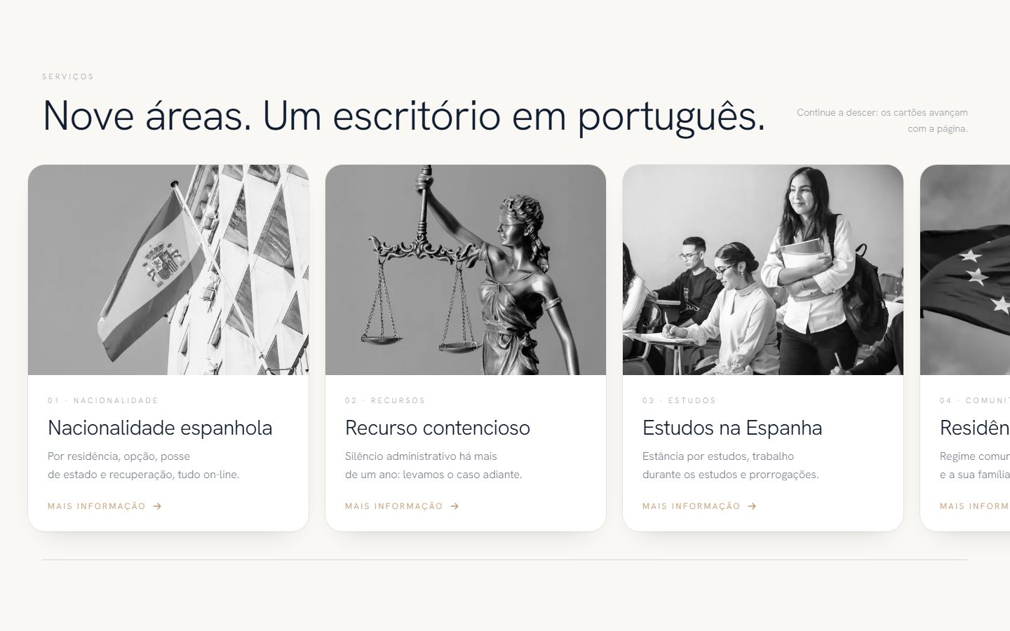 Law Firm in Portuguese — Website with an assistant for Brazilian and Portuguese clients