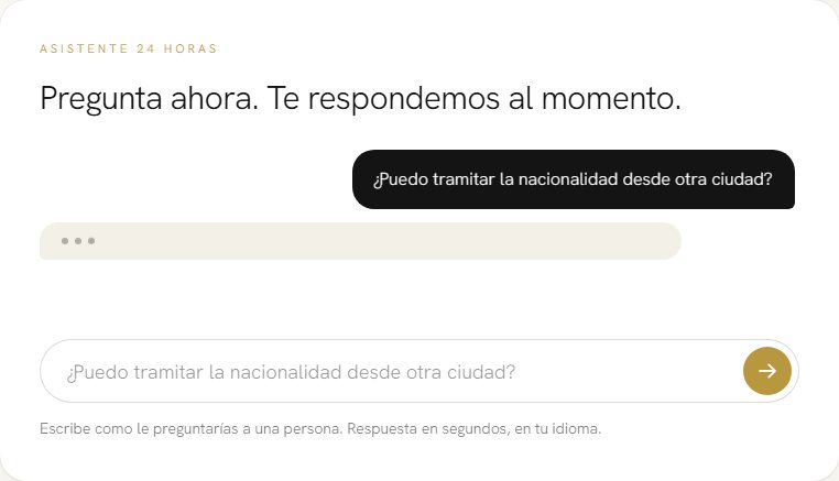 Immigration Lawyers, Three Offices — Website with online booking and an assistant