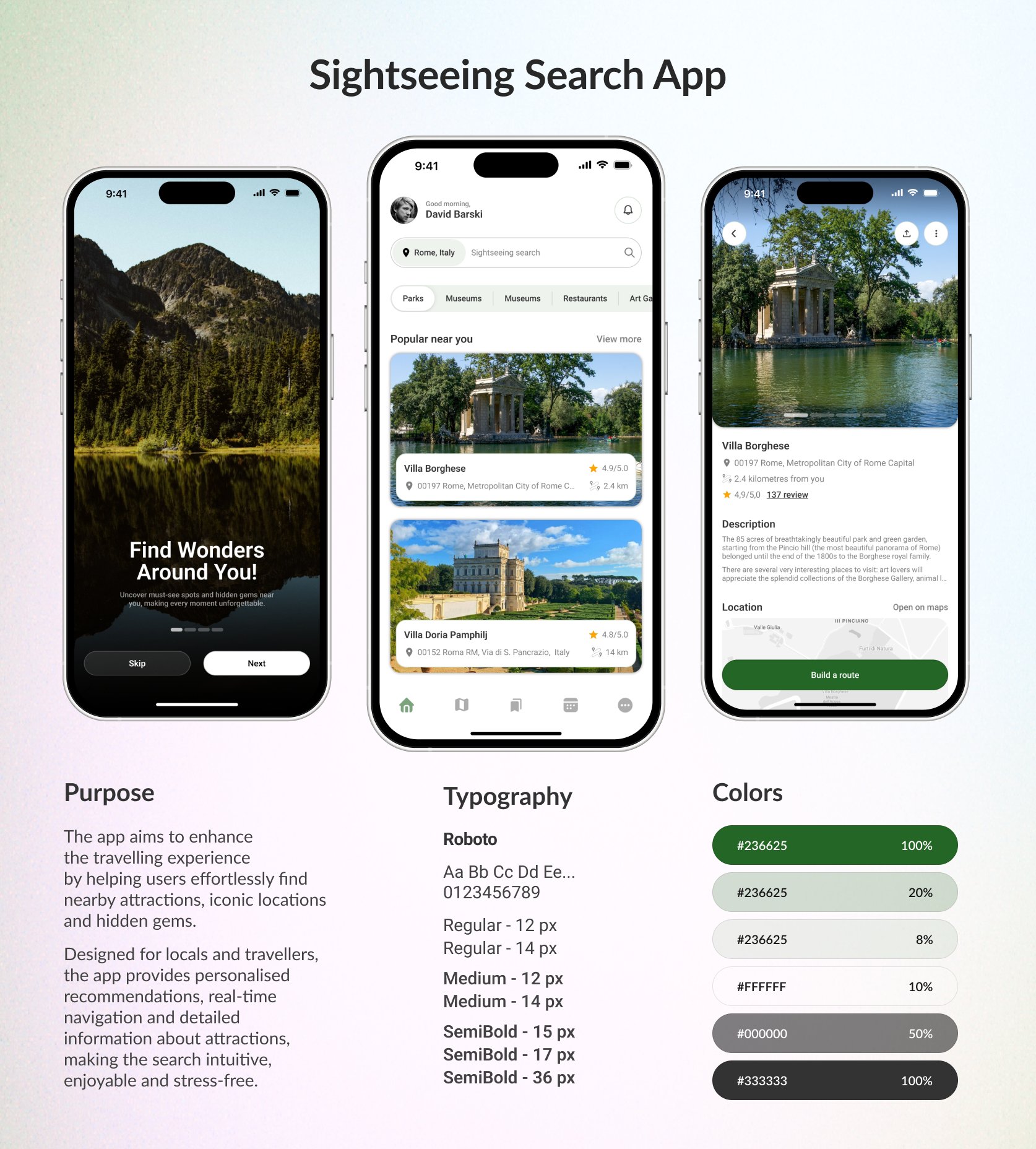 Sightseeing Search — Travel App — 1