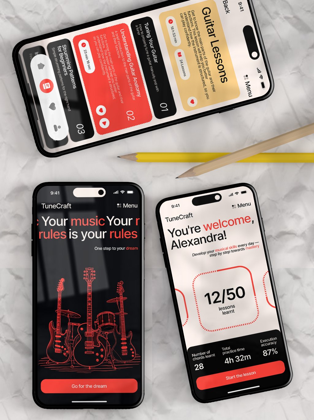 TuneCraft — Guitar Learning App — 2