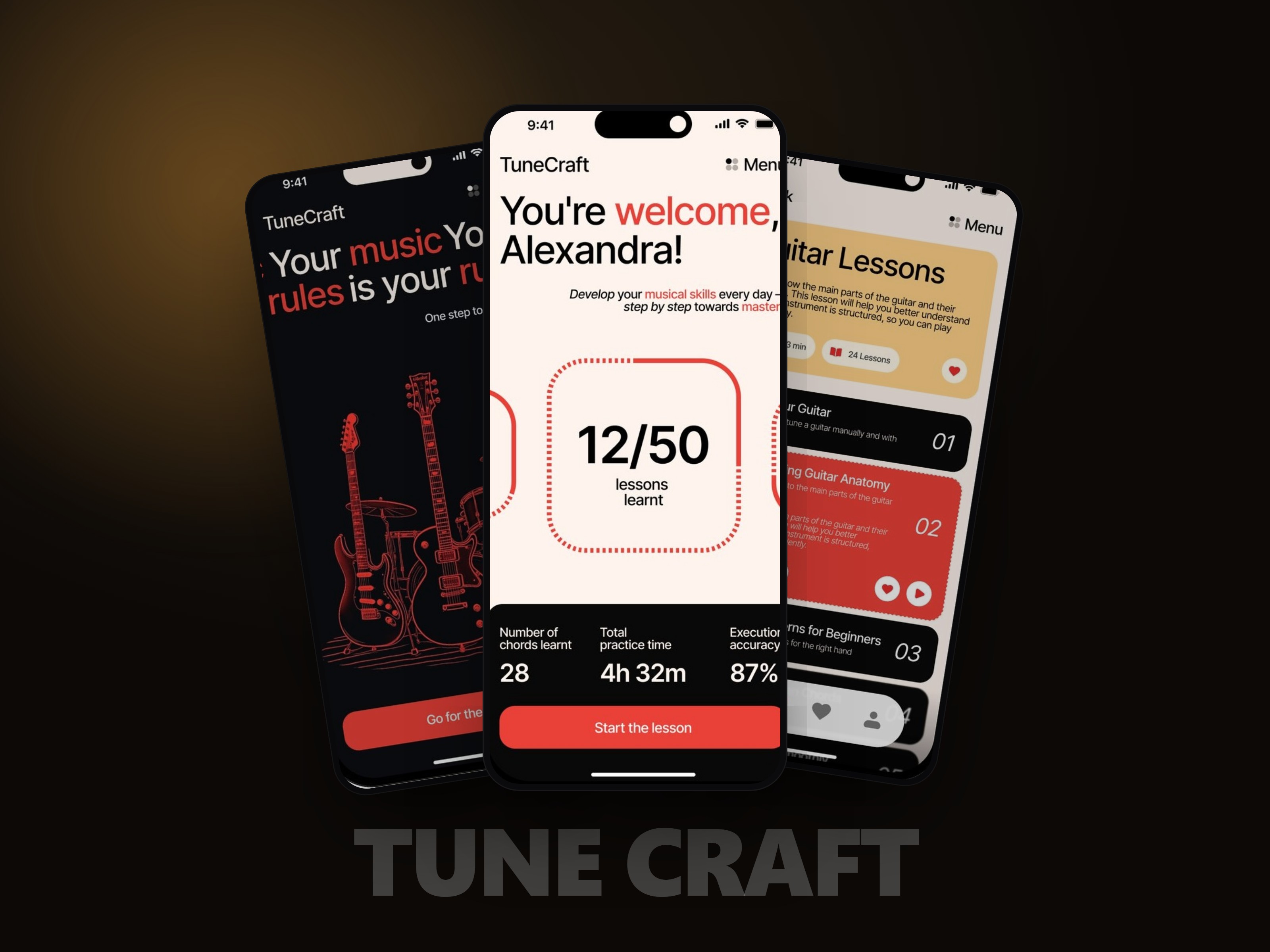 TuneCraft — Guitar Learning App