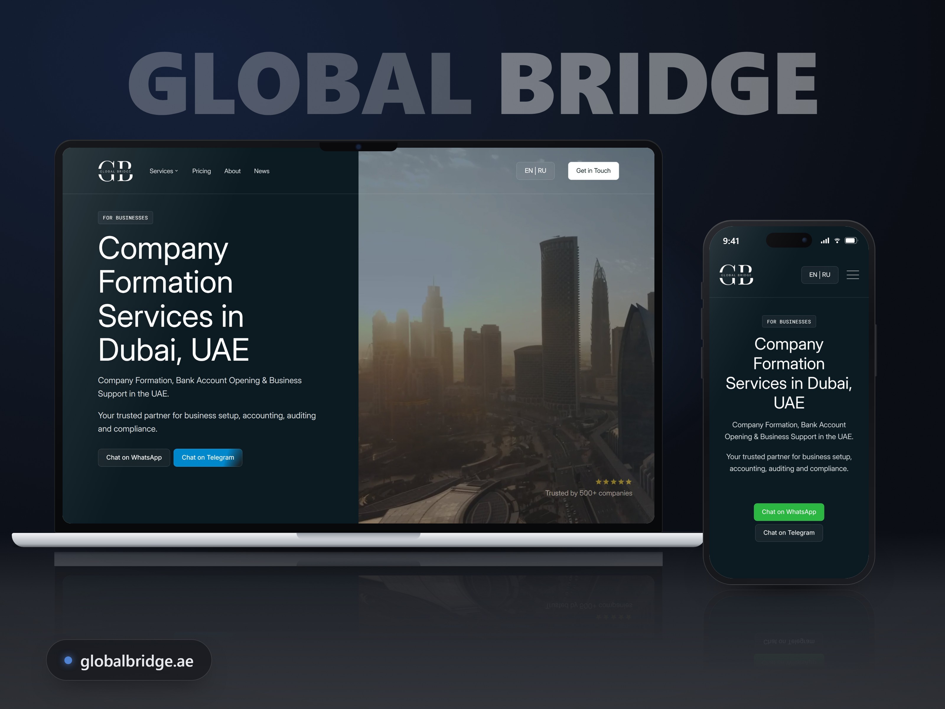 Global Bridge — Company Formation Site (UAE)