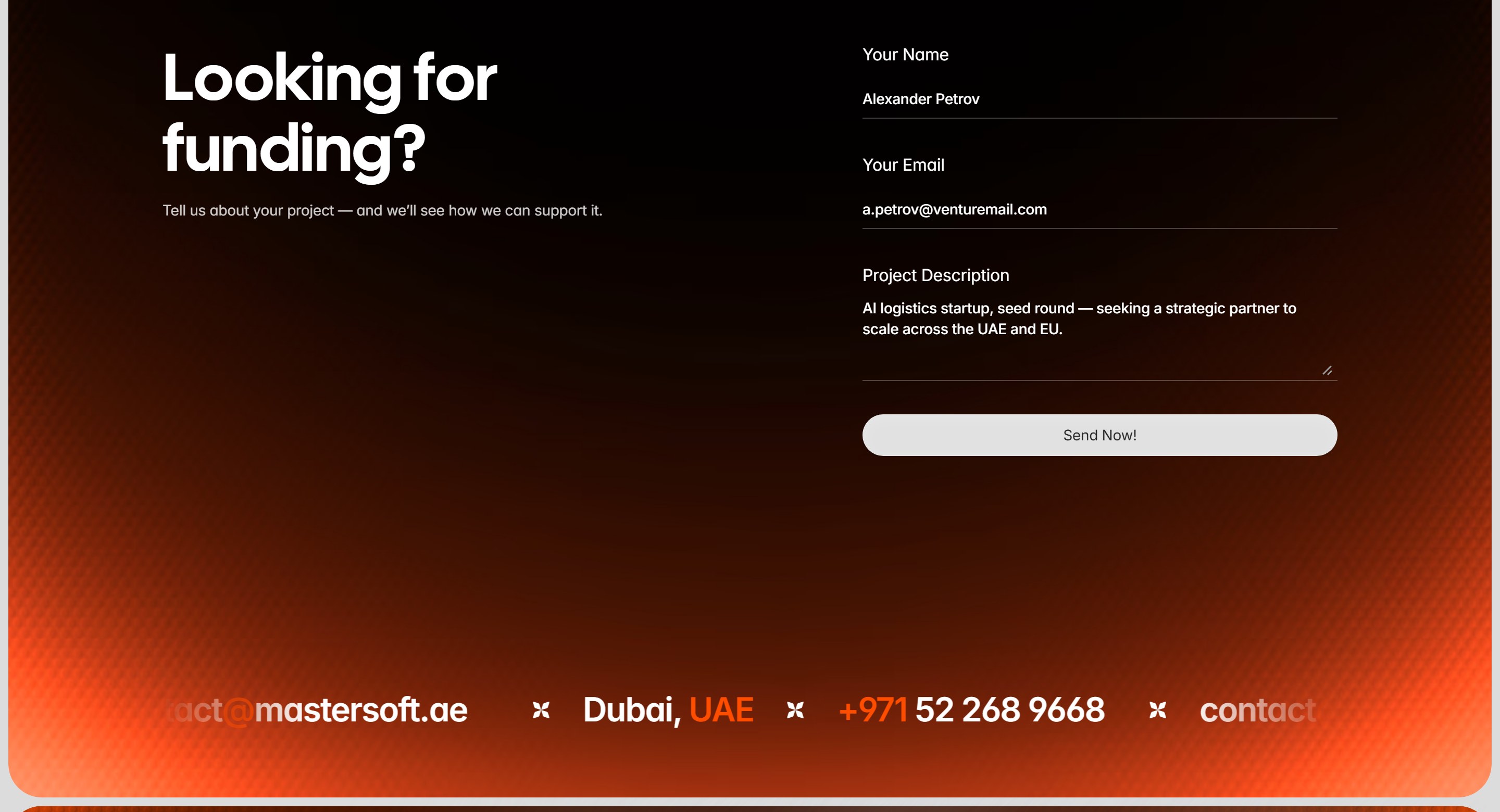 Master Soft — Investment Company Website — 4